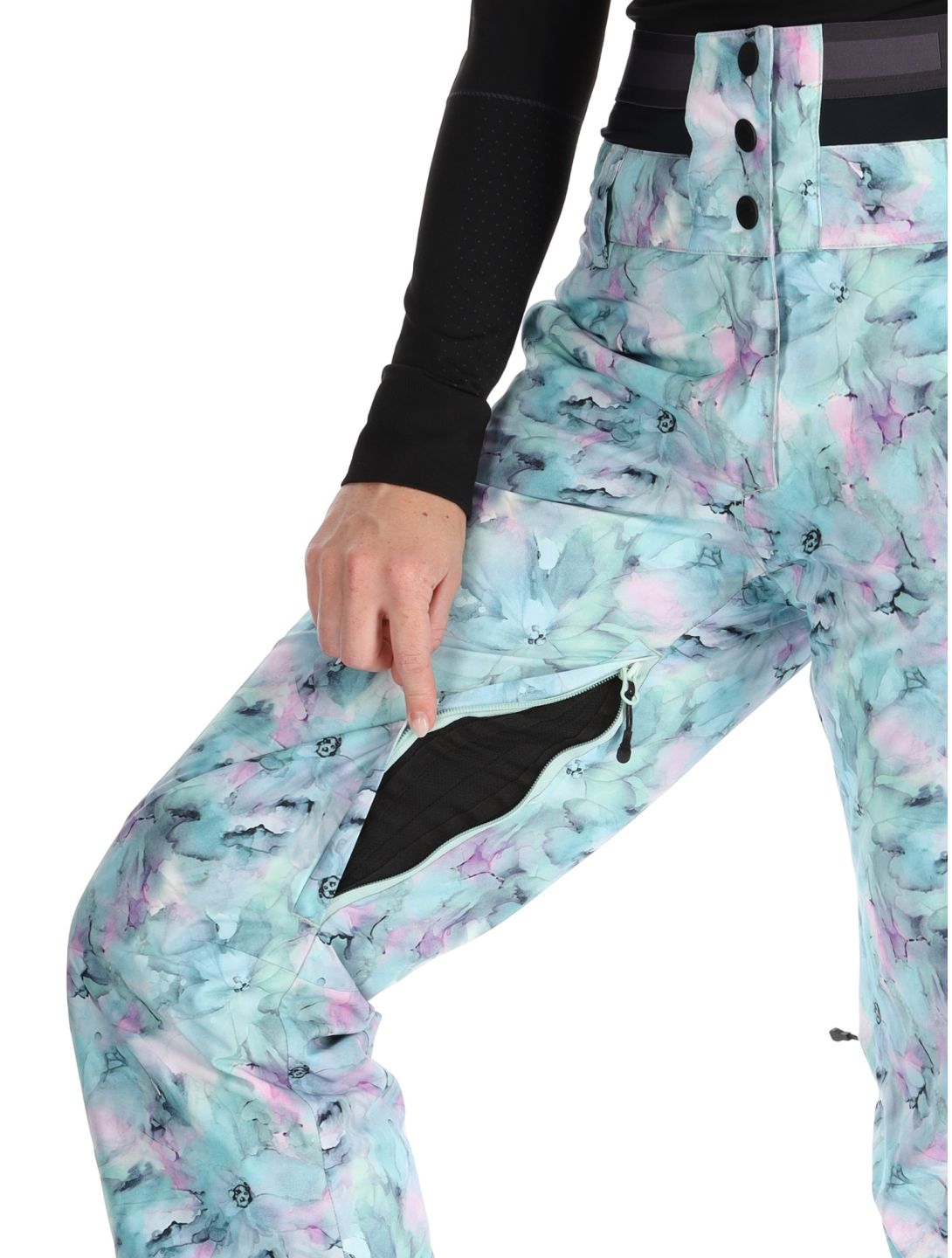 Picture, Exa Printed Skihose Damen Blurry Water Print mehrfarbig 