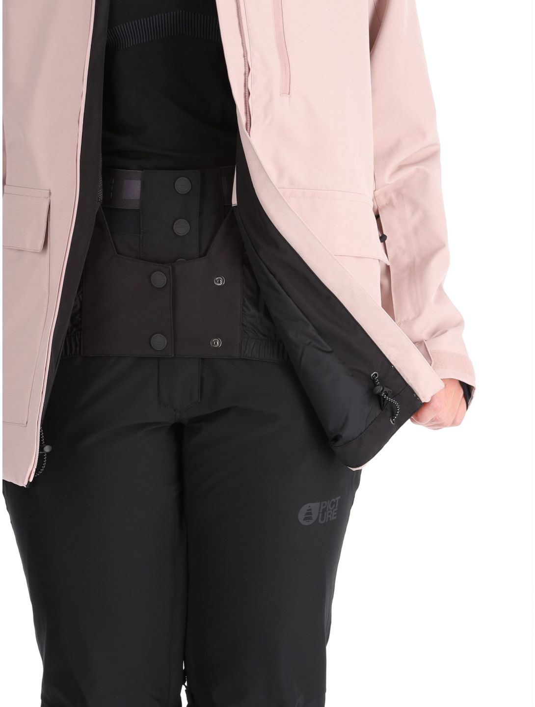 Picture, Glawi Skijacke Damen Shadow Gray rosa 