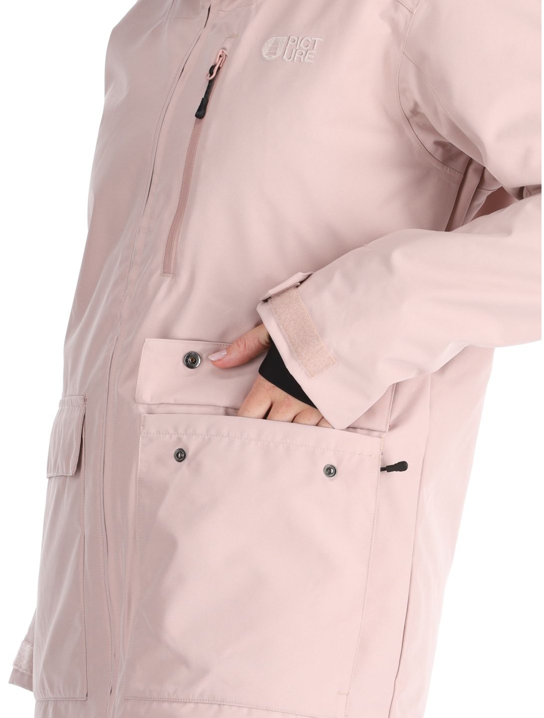 Picture, Glawi Skijacke Damen Shadow Gray rosa 