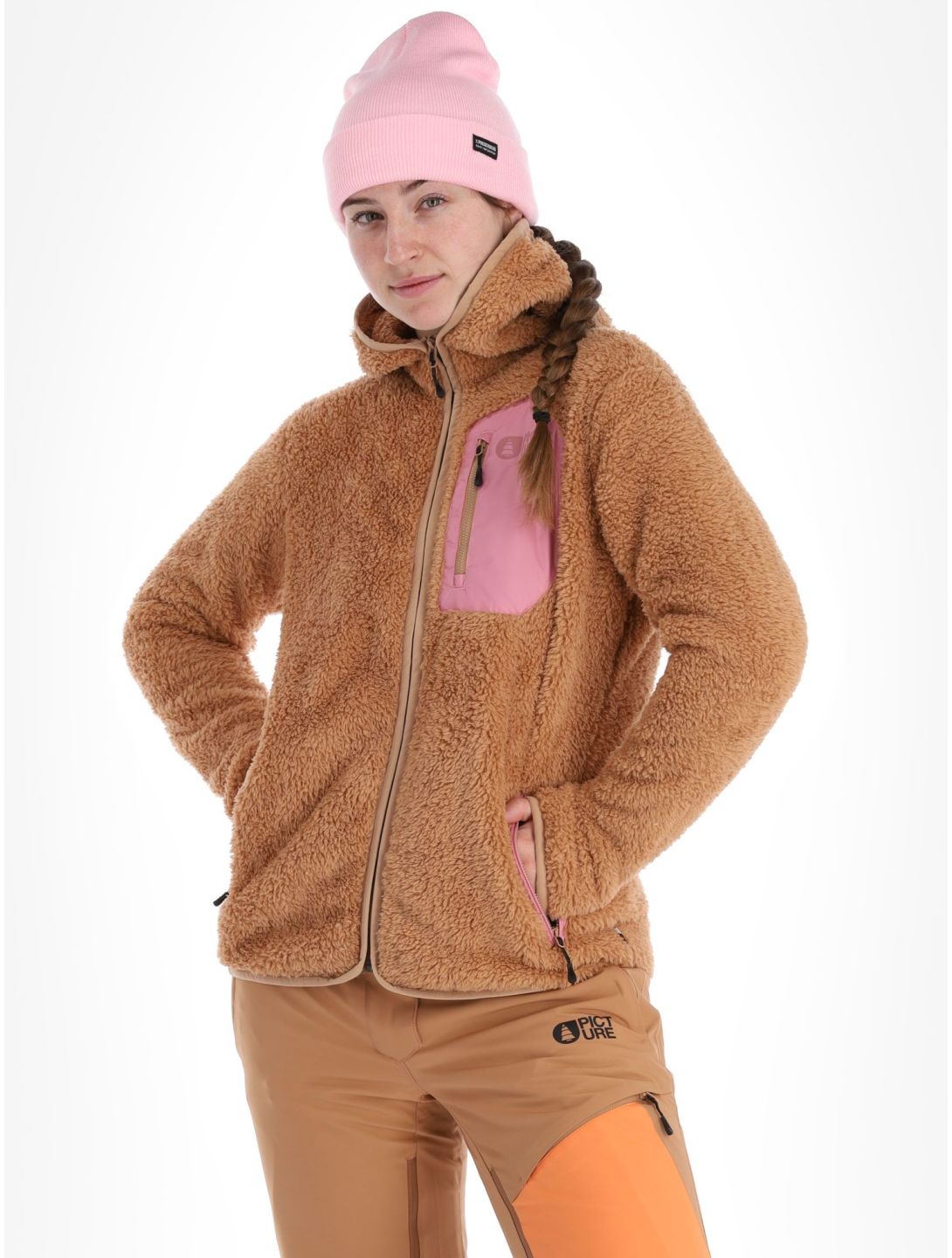 Picture, Izimo Fz Fleece Jacke Damen Latte beige 