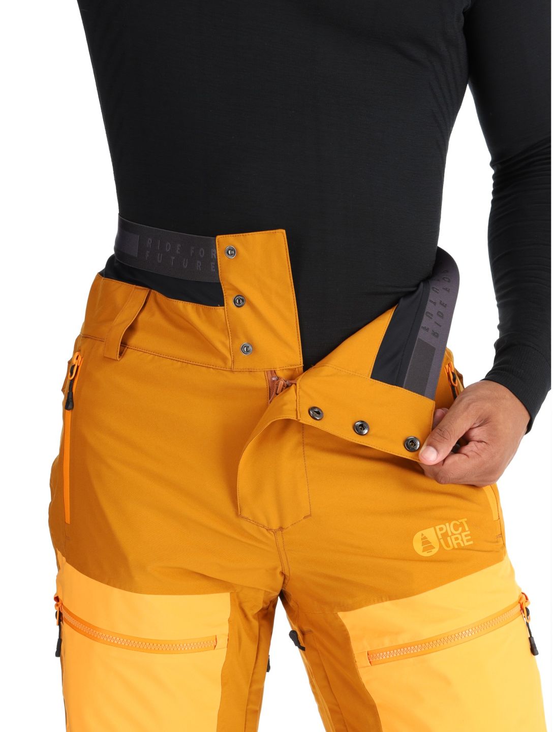 Picture, Naikoon Skihose Herren Honey Carrot Chocolat braun, orange 