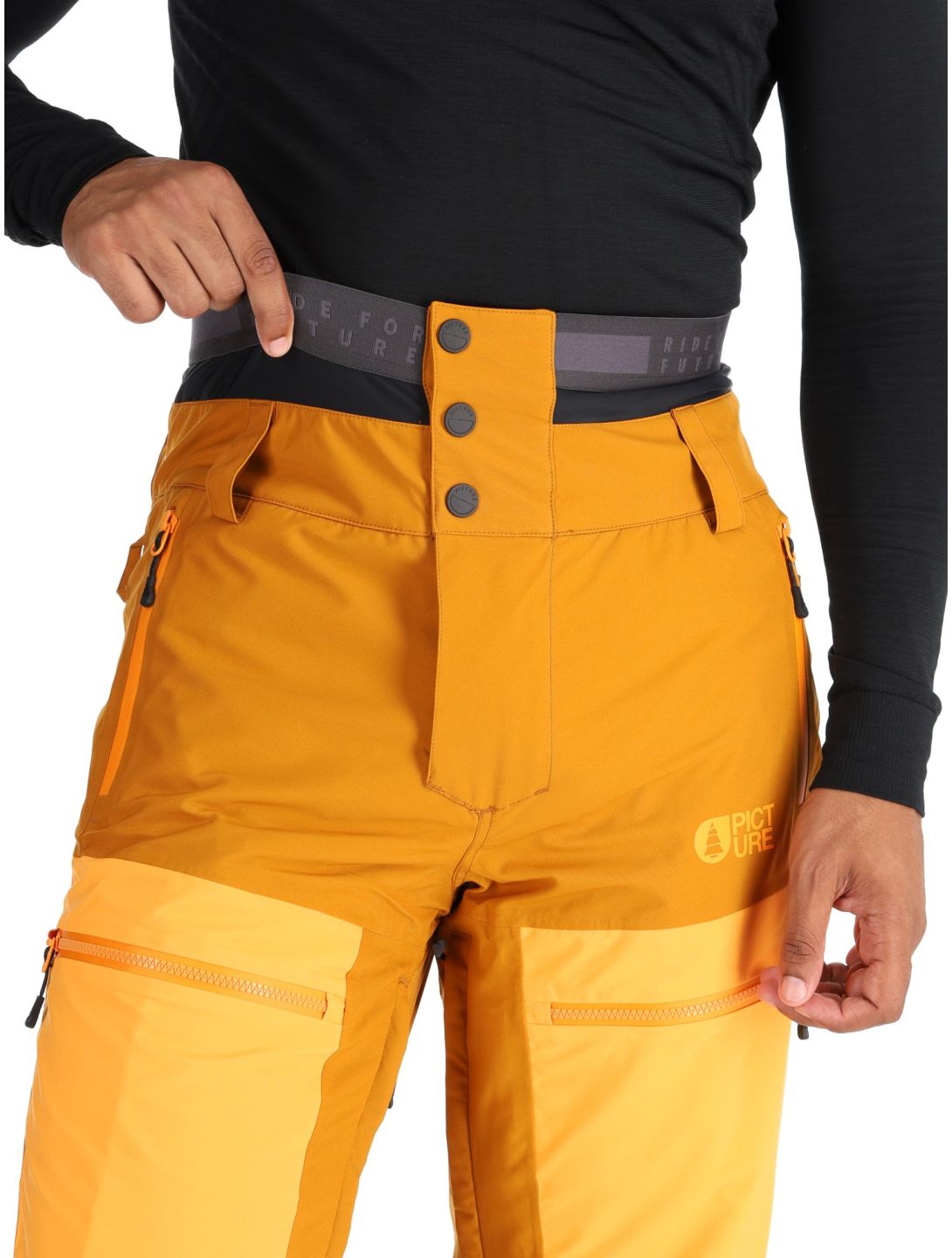 Picture, Naikoon Skihose Herren Honey Carrot Chocolat braun, orange 