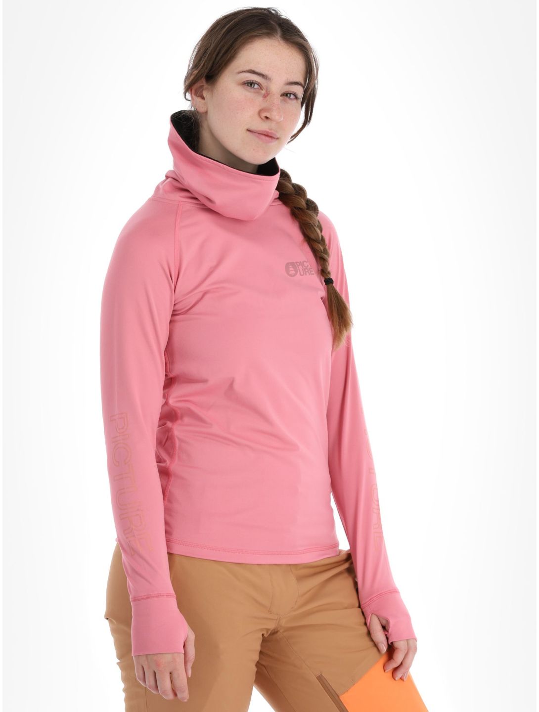 Picture, Pagaya High Fleece Thermoshirt Damen Cashmere Rose rosa 