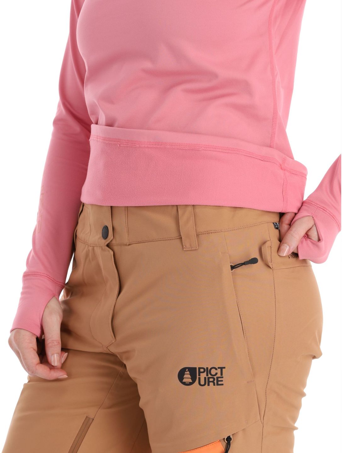 Picture, Pagaya High Fleece Thermoshirt Damen Cashmere Rose rosa 