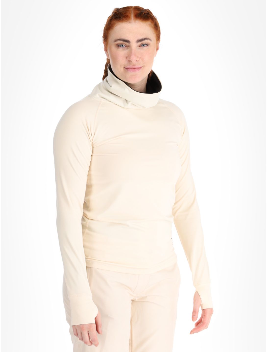 Picture, Pagaya High Fleece Thermoshirt Damen Vanilla beige 