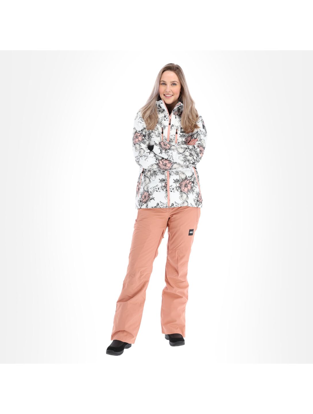 Picture, Pluma Jkt Skijacke slim fit Damen peonies weiß