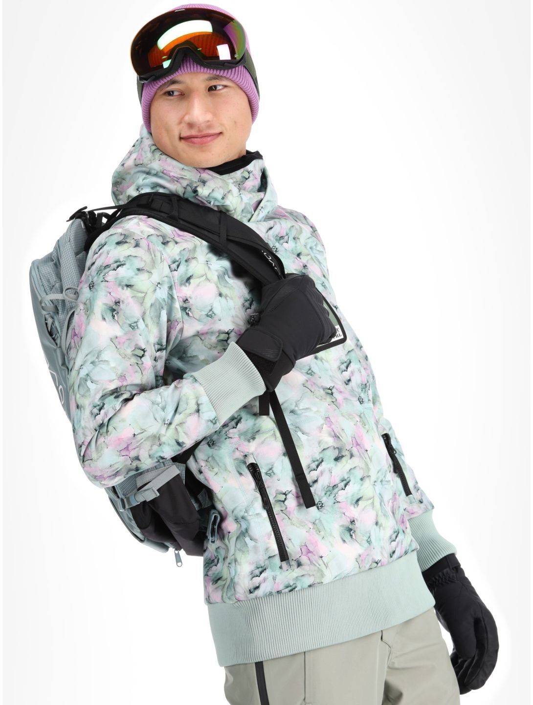 Picture, Printed Softshell Skijacke Herren Blurry Water Print mehrfarbig 