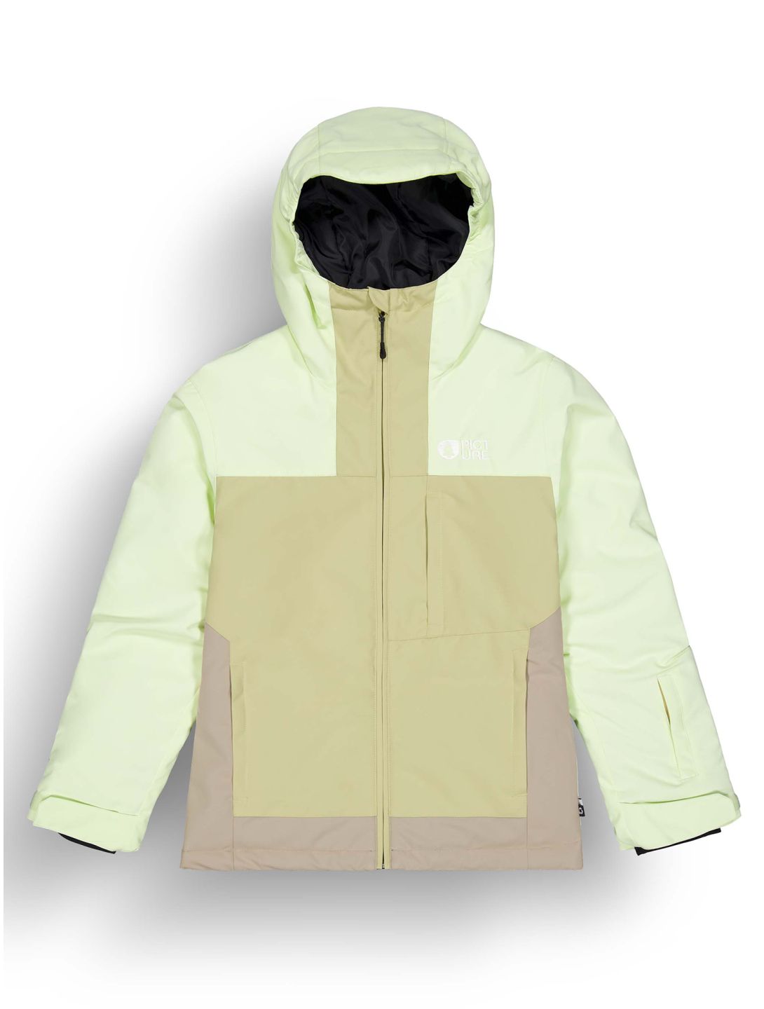 Picture, Seady Skijacke Kinder Lime Cream Roebuck Hemp braun, grün 