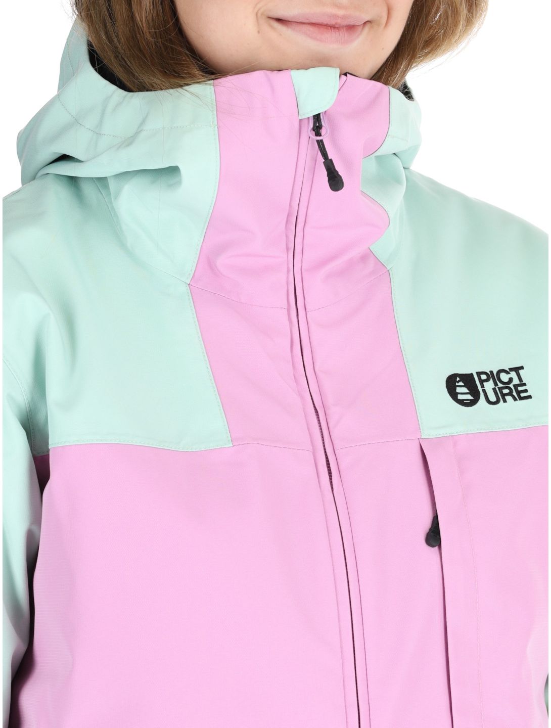 Picture, Seakrest Skijacke Damen Silt Green Orchid Acid Lime grau, rosa 