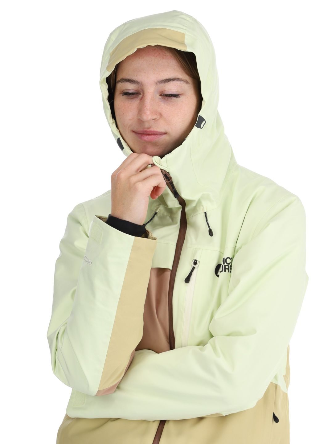 Picture, Seen Skijacke Damen Lime Cream Hemp Roebuck braun, grün 