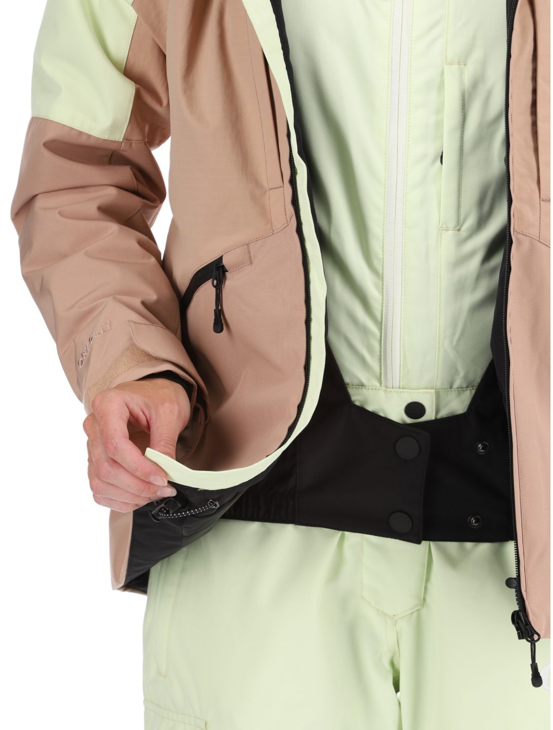 Picture, Sitkah Skijacke Damen Lime Cream Roebuck braun, grün 