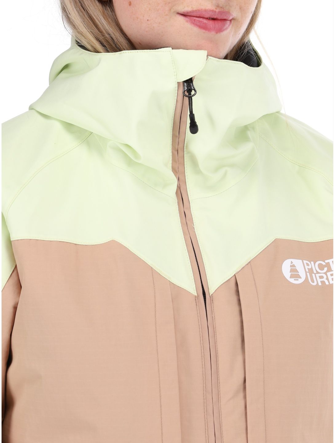 Picture, Sitkah Skijacke Damen Lime Cream Roebuck braun, grün 