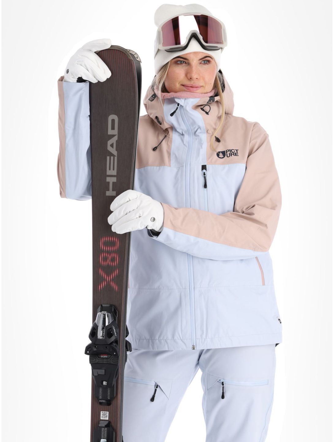 Picture, Sylva 3L Hardshell Skijacke Damen Ice Melt blau, rosa 