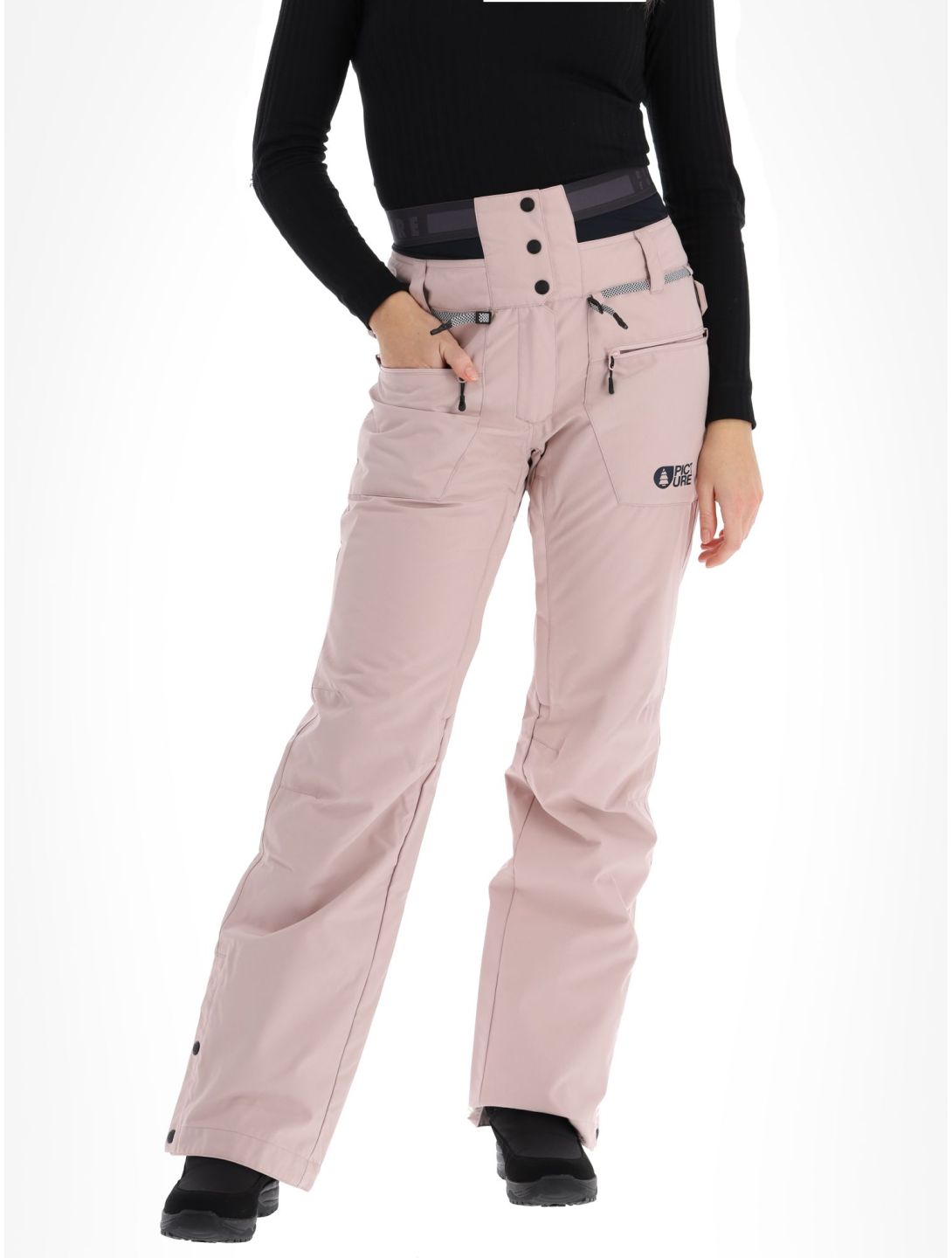 Picture, Treva Skihose Damen Shadow Gray rosa 