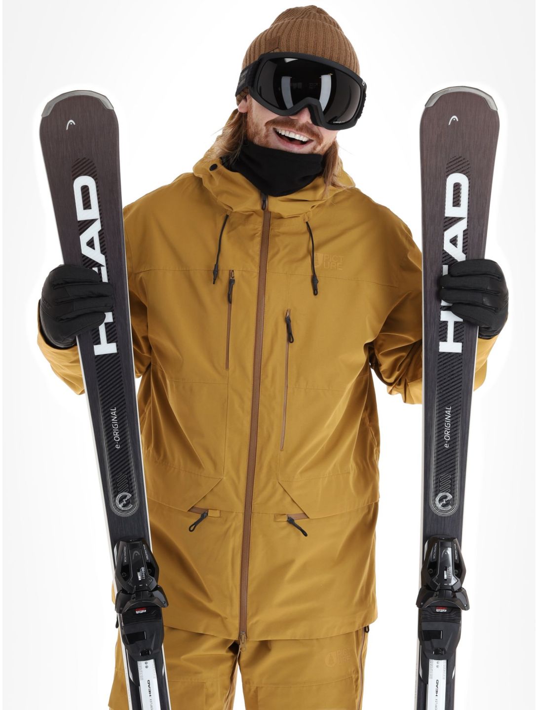 Picture, U55 Hardshell Skijacke Herren Wood Thrush braun 