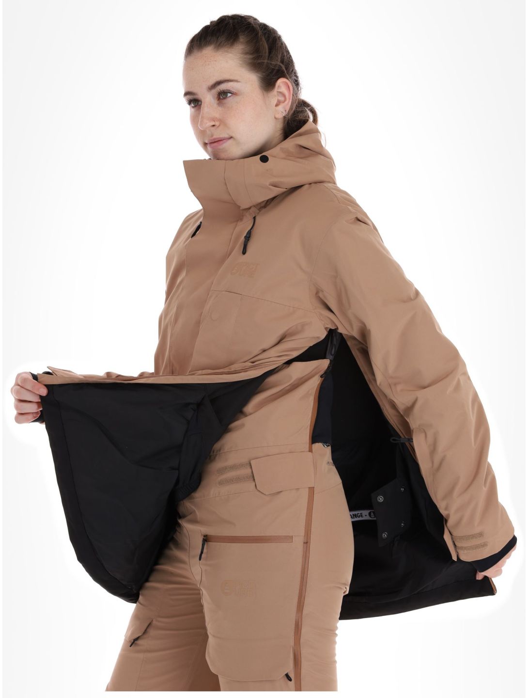 Picture, U64 Hardshell Skijacke Damen Mocha braun 