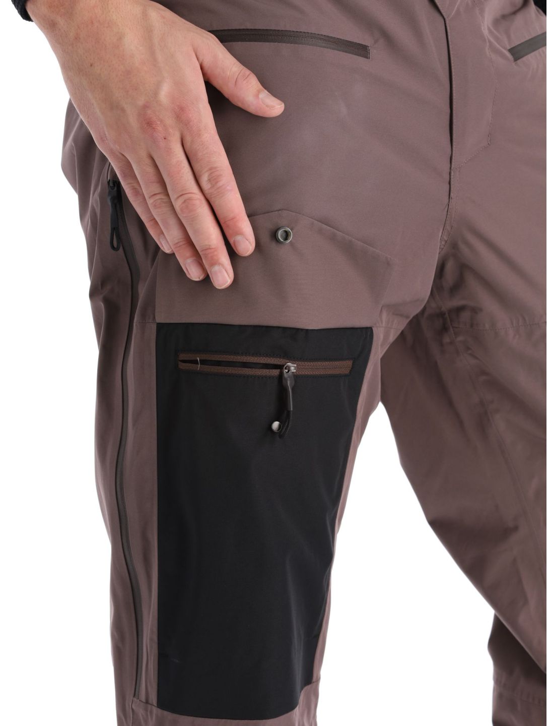 Picture, U66 Bib Hardshell Skihose BIB Herren Plum Truffle braun 