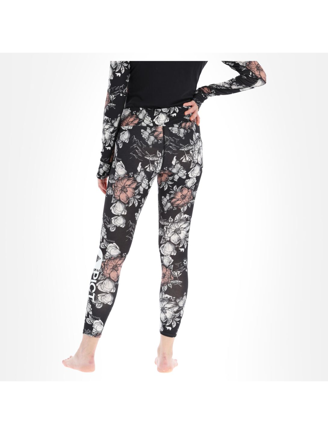 Picture, Xina Thermohose Damen peonies schwarz