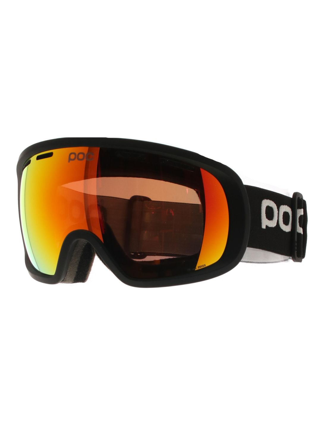 POC, Fovea Skibrille Unisex Uranium Black / Partly Sunny Orange orange, schwarz 