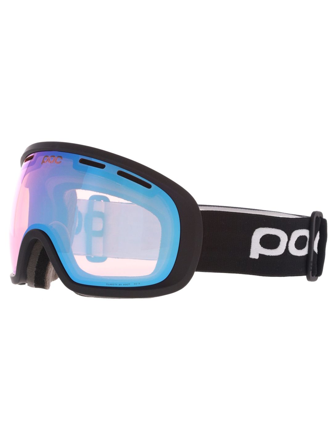 POC, Fovea Photochromic Skibrille Unisex Uranium Black / Photochromic / Light Pink-Sky Blue blau, rosa, schwarz 