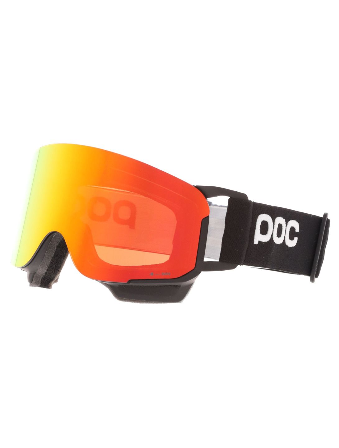 POC, Nexal Mid Skibrille Unisex Uranium Black / Partly Sunny Orange orange, schwarz 