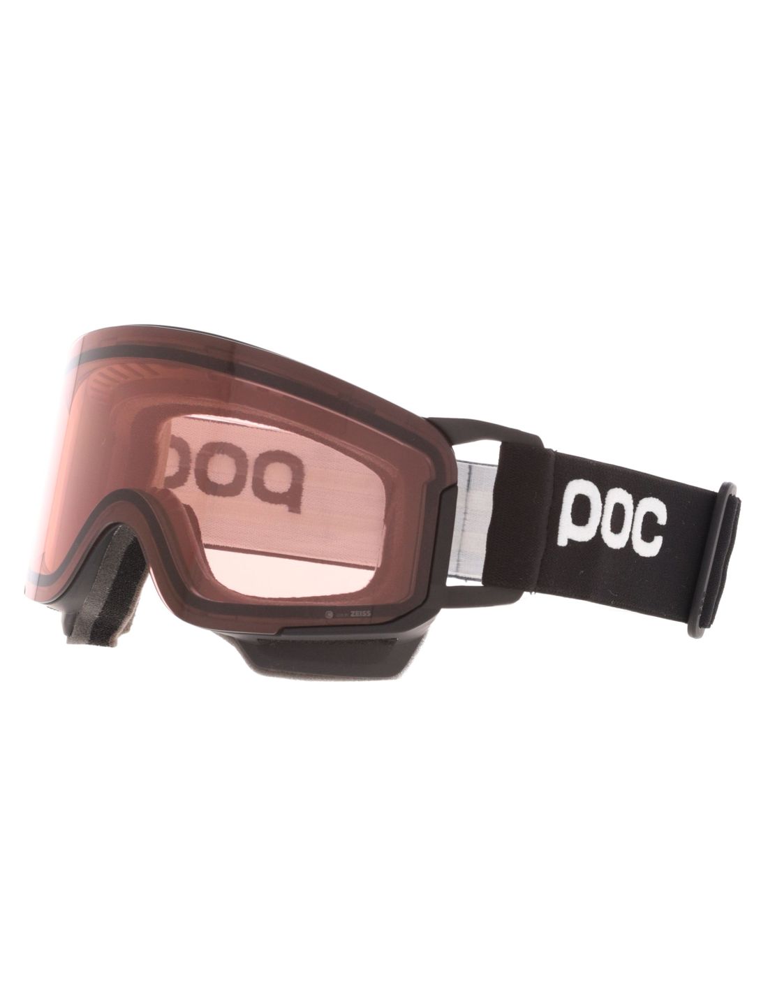 POC, Nexal Mid Skibrille Unisex Uranium Black / Partly Sunny Orange orange, schwarz 