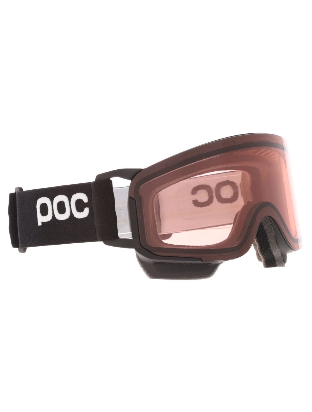 POC, Nexal Mid Skibrille Unisex Uranium Black / Partly Sunny Orange orange, schwarz 