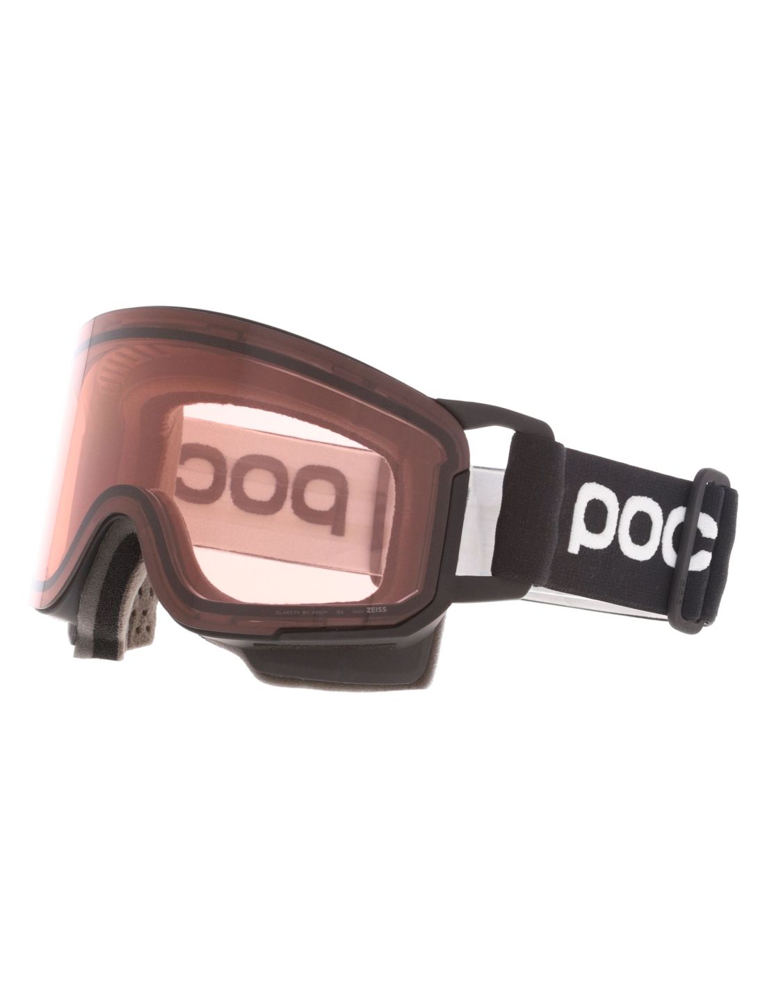 POC, Nexal Skibrille Unisex Uranium Black / Partly Sunny Orange orange, schwarz 