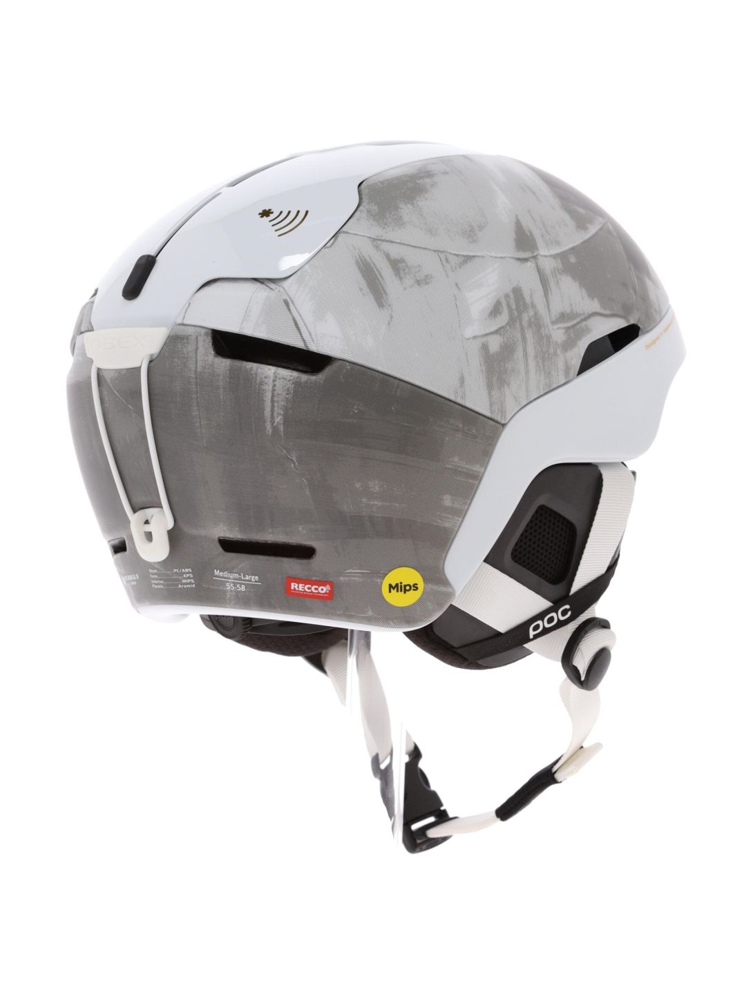 POC, Obex BC MIPS Hedvig Wessel Ed. Skihelm Unisex Stetind Grey grau, weiß 