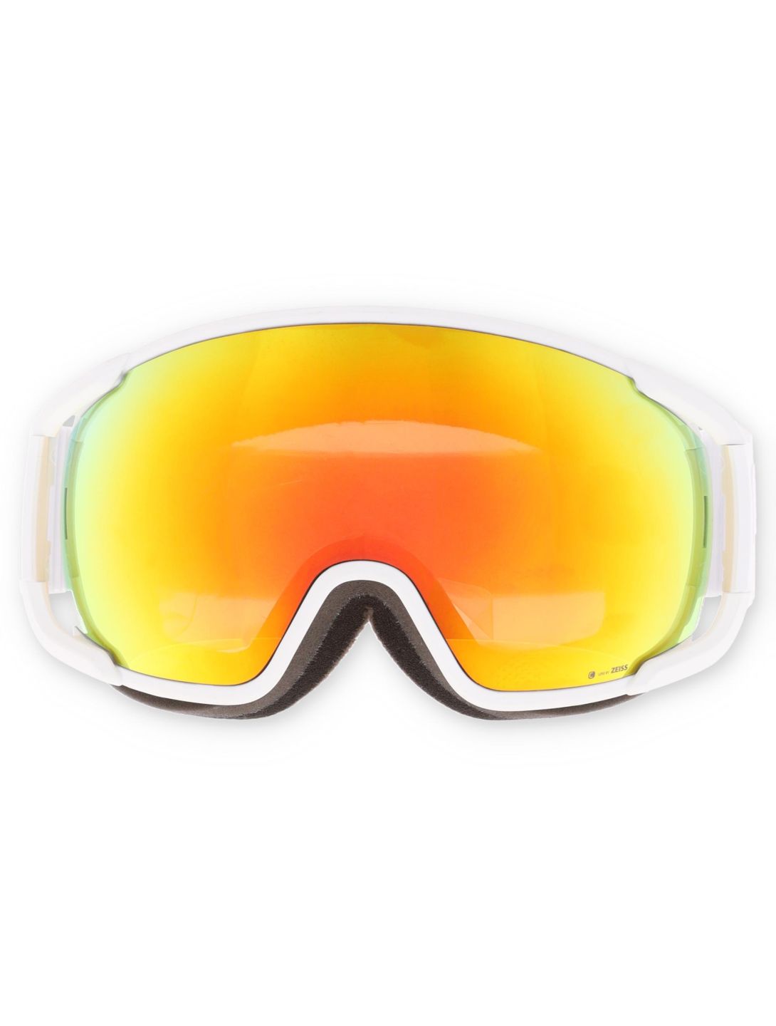 POC, Zonula Skibrille Unisex Hydrogen White / Partly Sunny Orange orange, weiß 