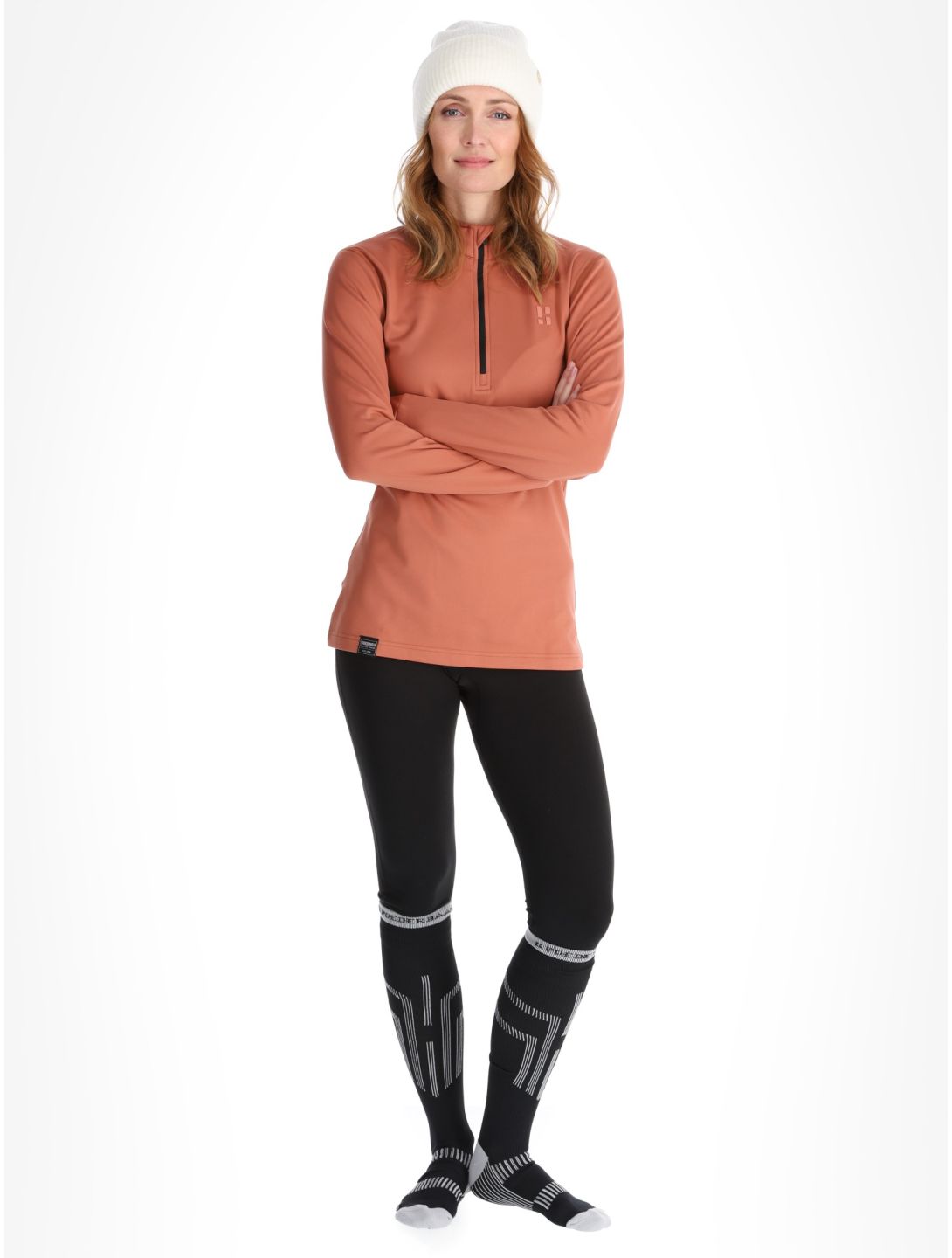 Poederbaas, Arctic Pullover Damen Terracotta braun 