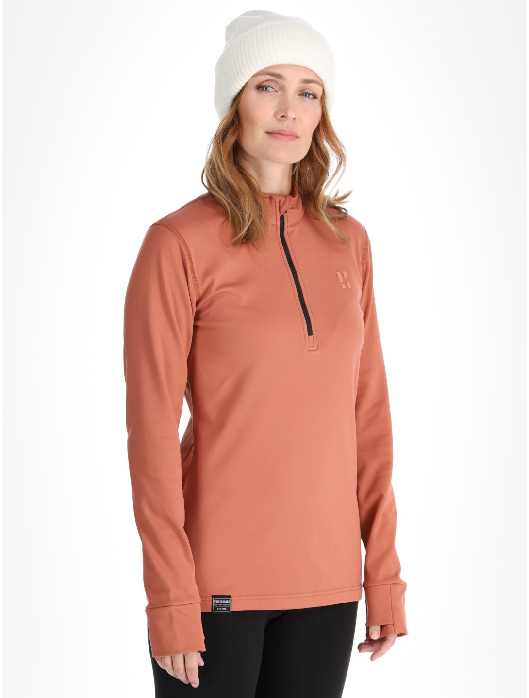 Poederbaas, Arctic Pullover Damen Terracotta braun 