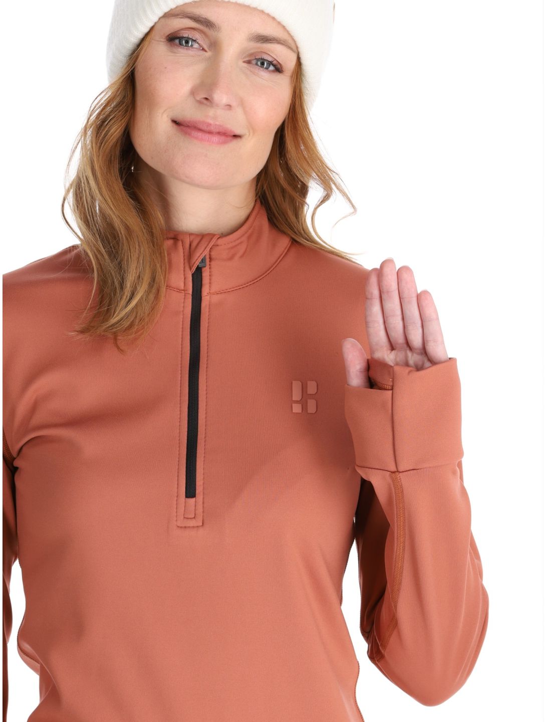 Poederbaas, Arctic Pullover Damen Terracotta braun 