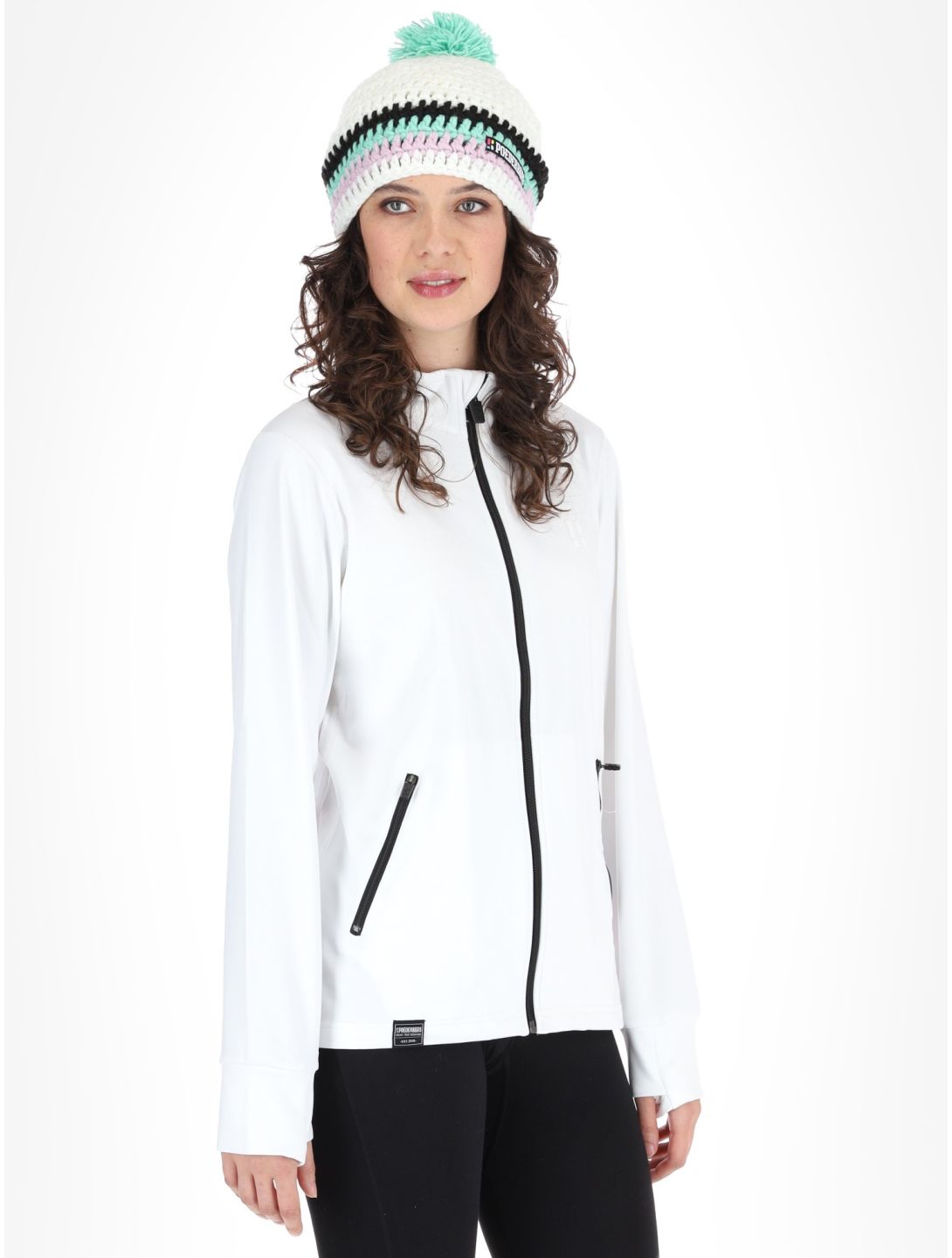 Poederbaas, Arctic Sports Tech Jacke Damen Off White weiß 