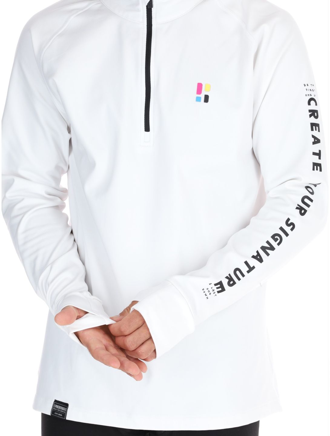 Poederbaas, Arty Pullover Herren Off White weiß 