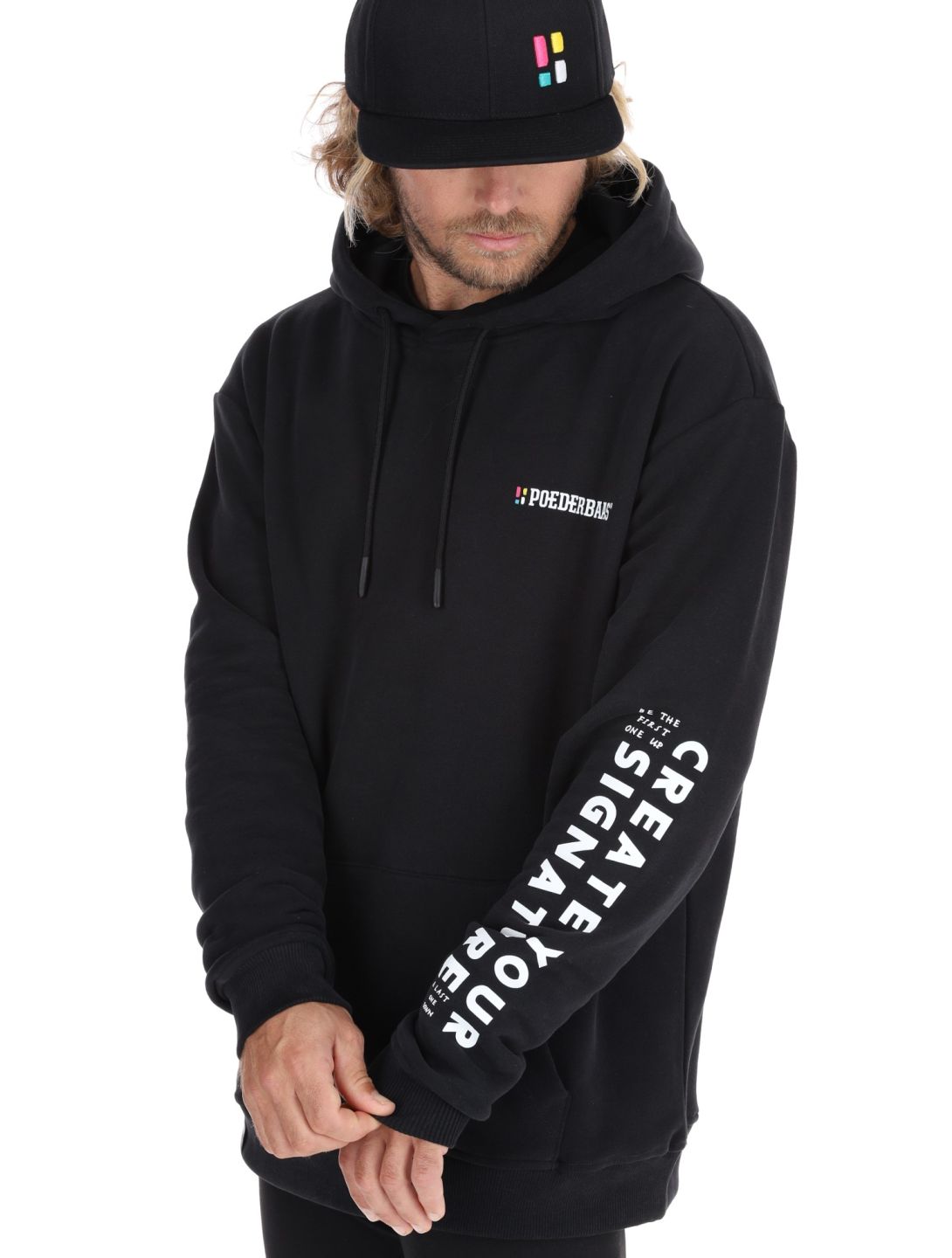 Poederbaas, Arty Hoody Pullover Herren Black schwarz 