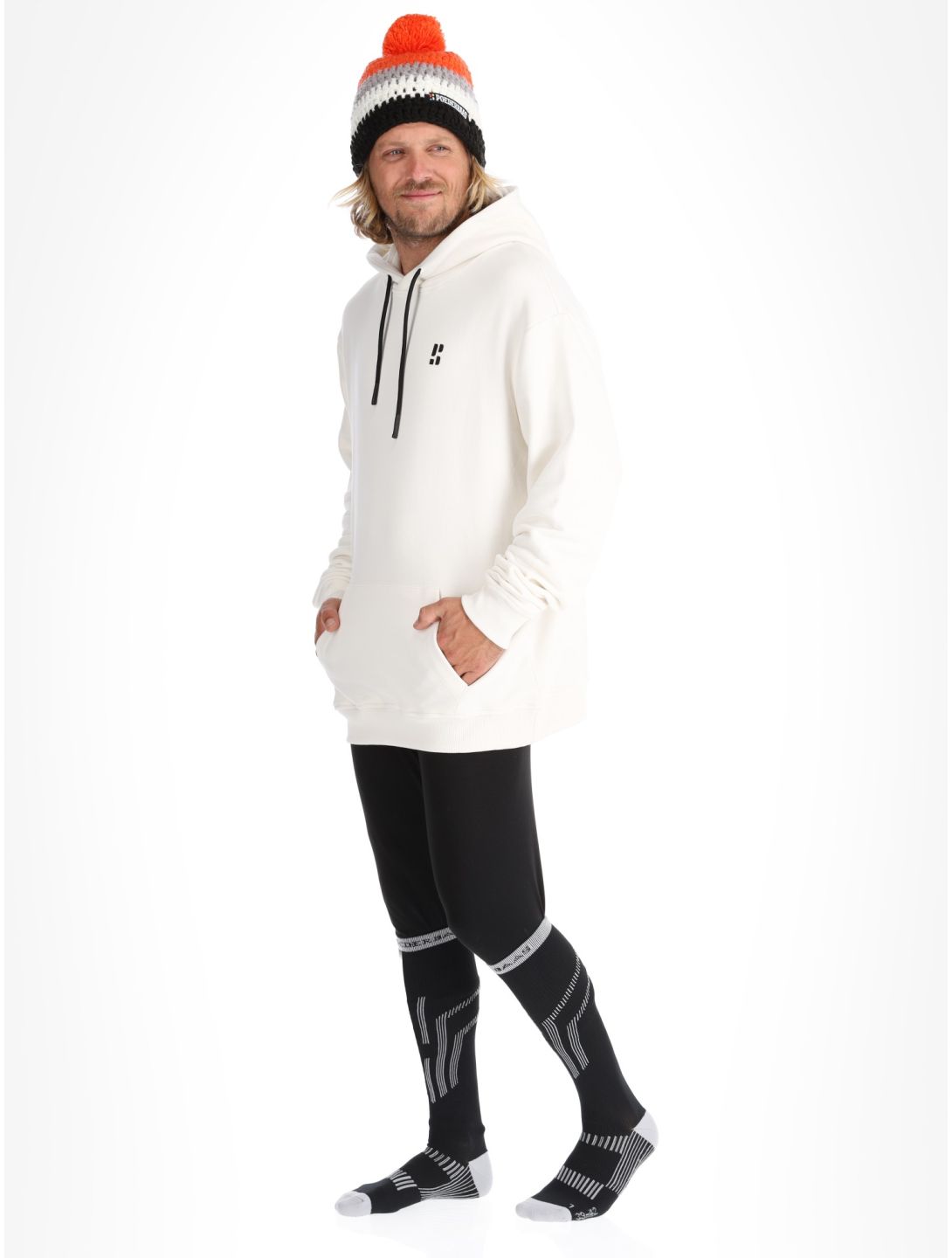 Poederbaas, Arty Hoody Pullover Herren Off White weiß 