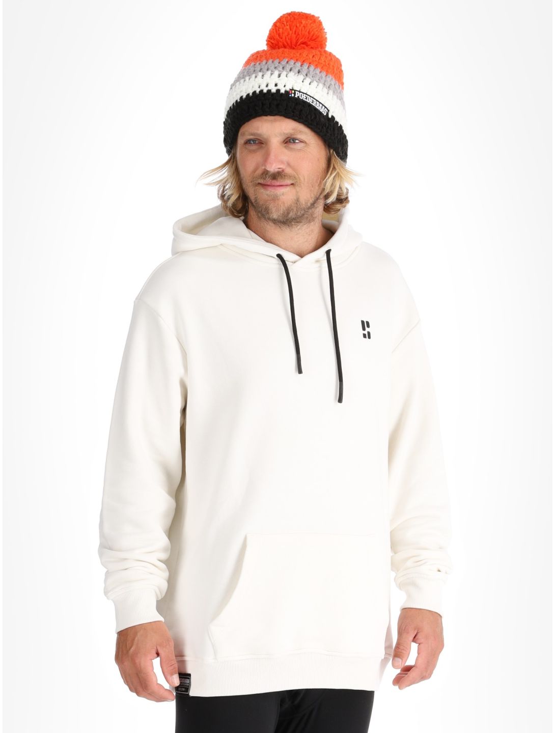 Poederbaas, Arty Hoody Pullover Herren Off White weiß 