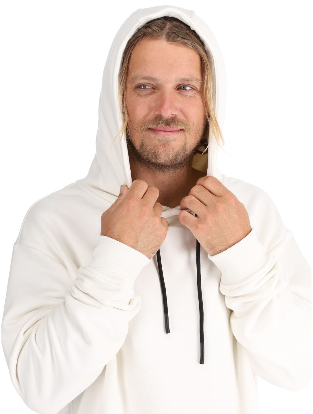 Poederbaas, Arty Hoody Pullover Herren Off White weiß 