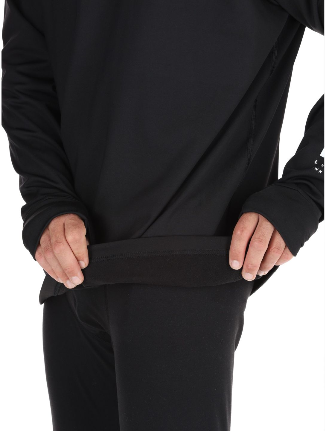 Poederbaas, Arty Longsleeve Pullover Herren Black schwarz 