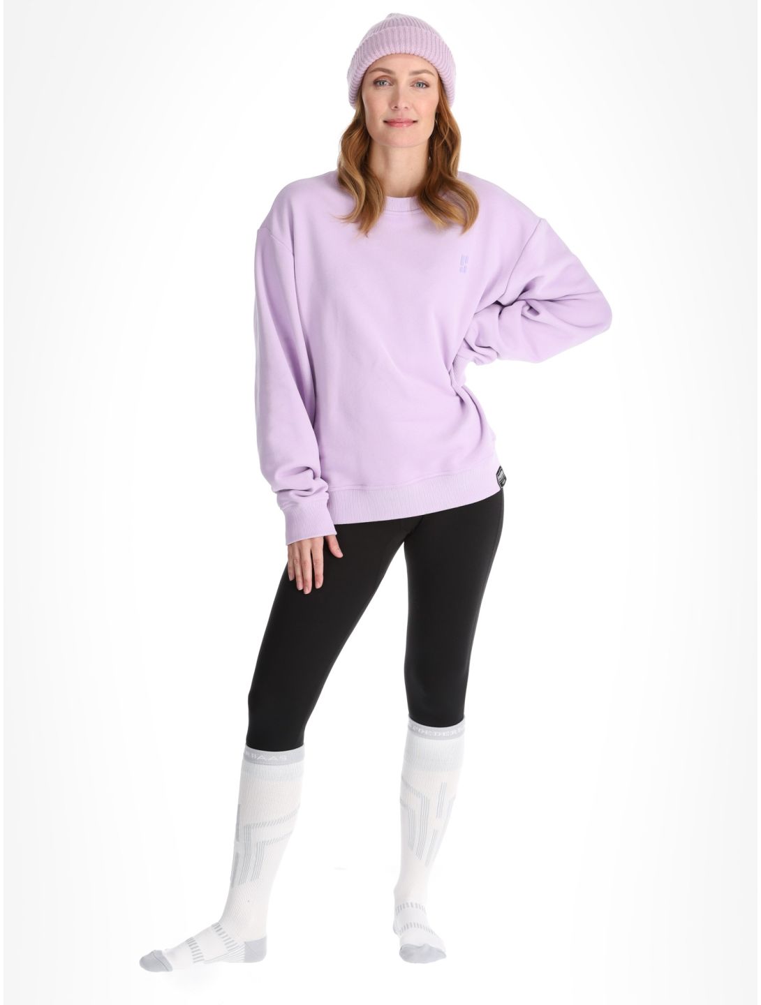 Poederbaas, Arty Sweater Pullover Damen Lila violett 