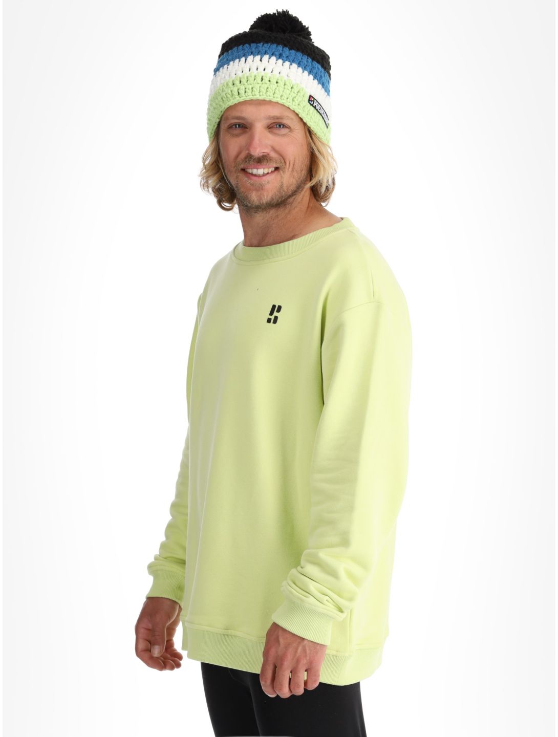 Poederbaas, Arty Sweater Pullover Herren Matcha Green grün 