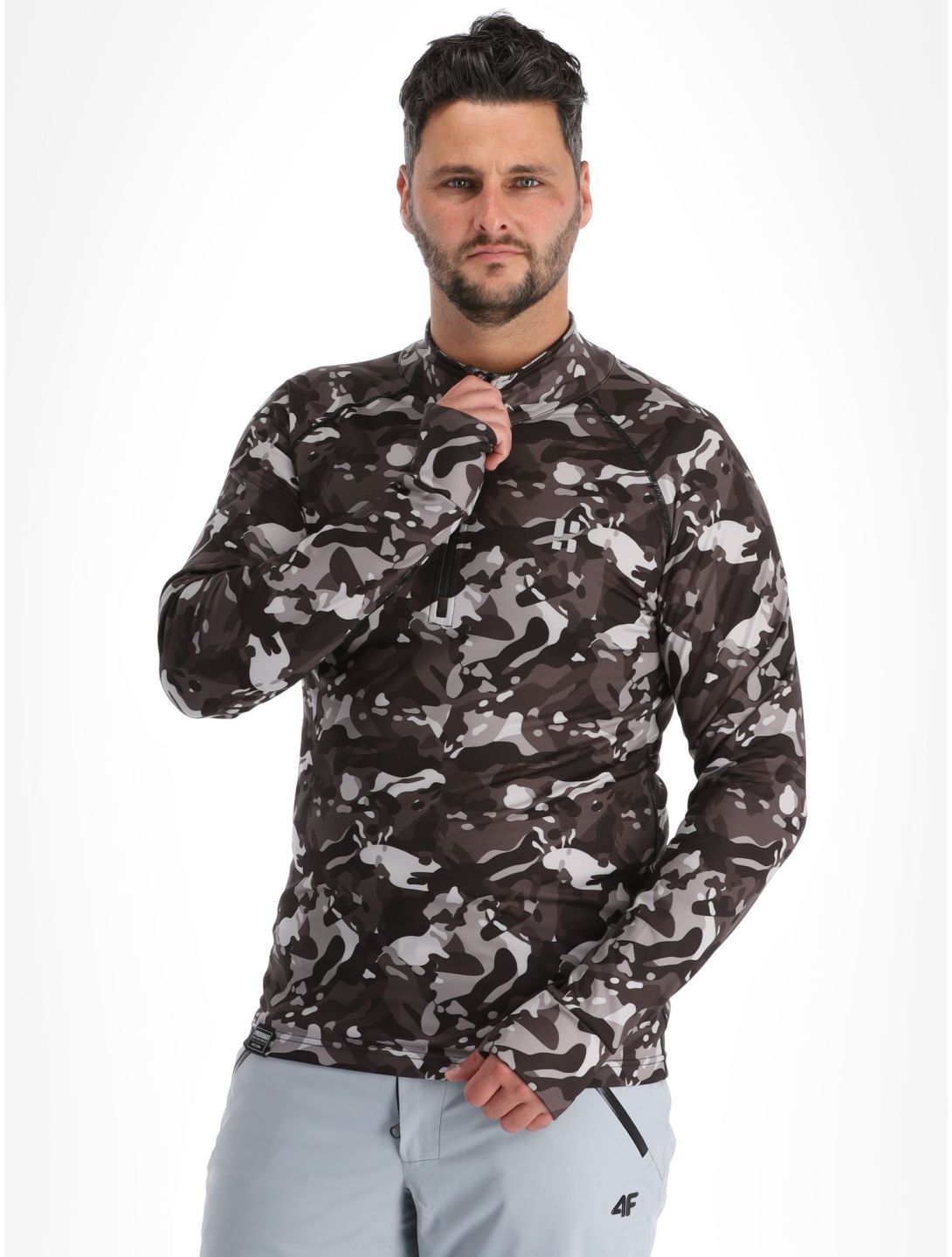 Poederbaas, Camo Pullover Herren Black schwarz 