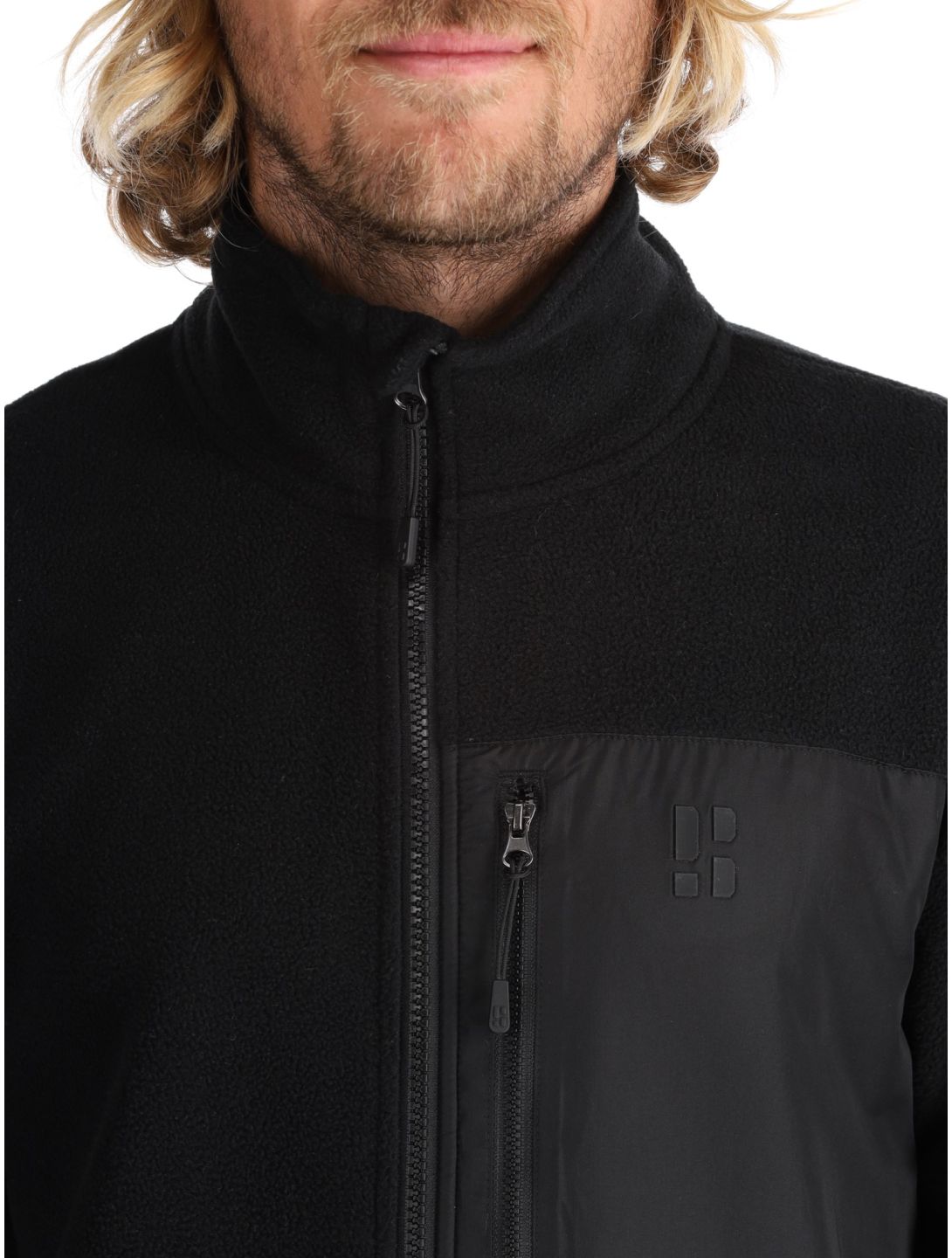 Poederbaas, Four Seasons Fleece Jacke Herren Black schwarz 