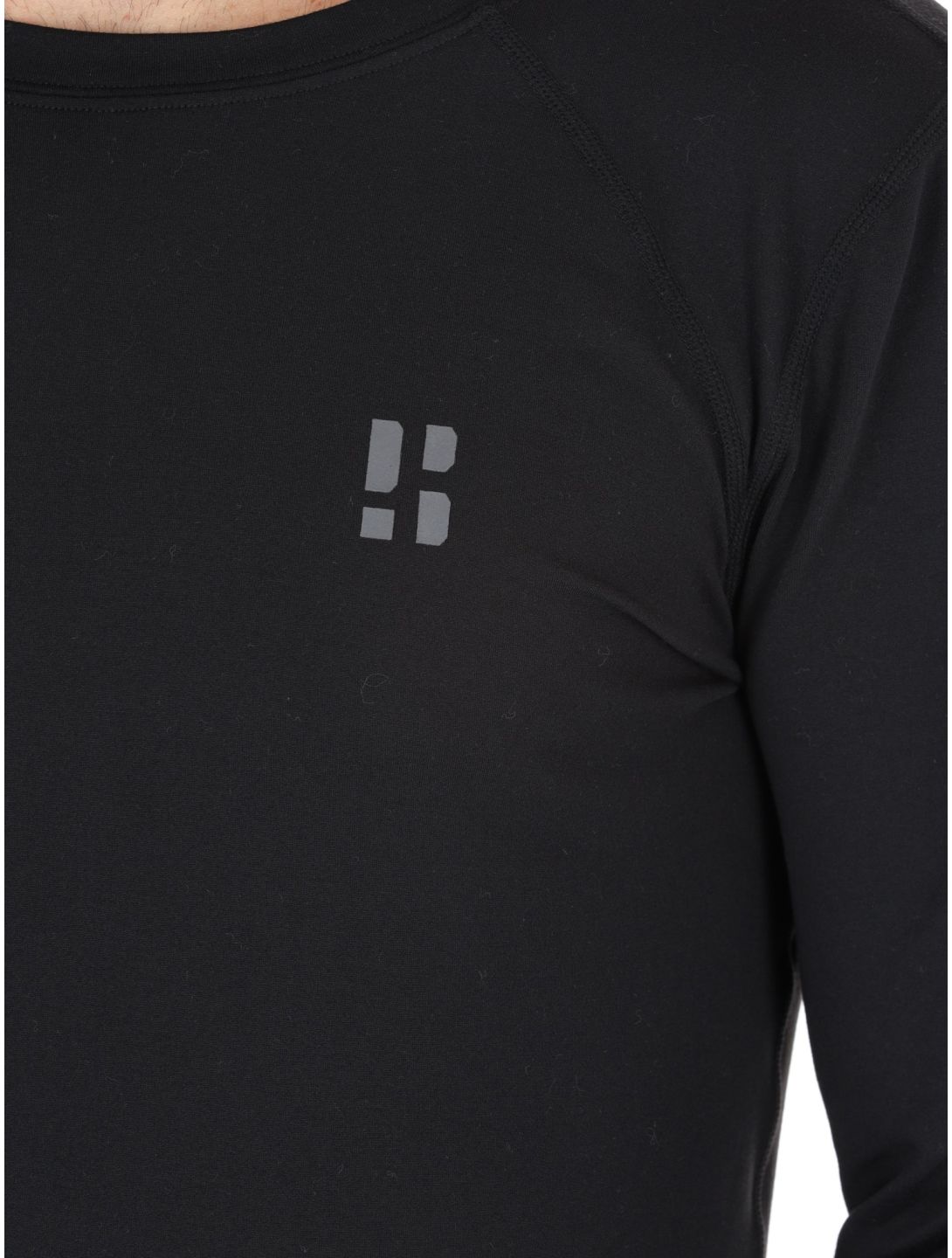 Poederbaas, Lightweight Baselayer Thermoshirt Herren Black schwarz 