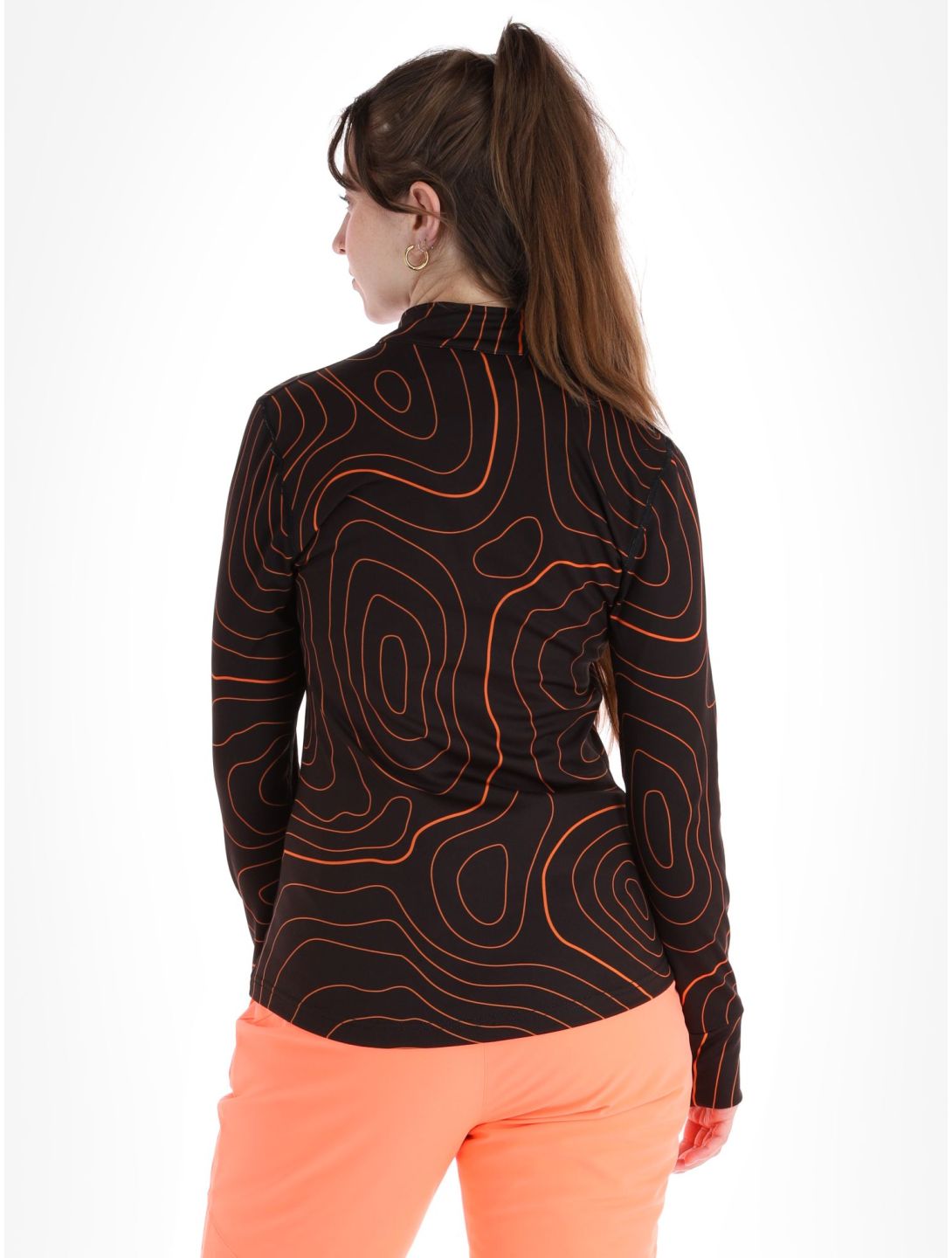 Poederbaas, Maps Pullover Damen Black Orange orange, schwarz 