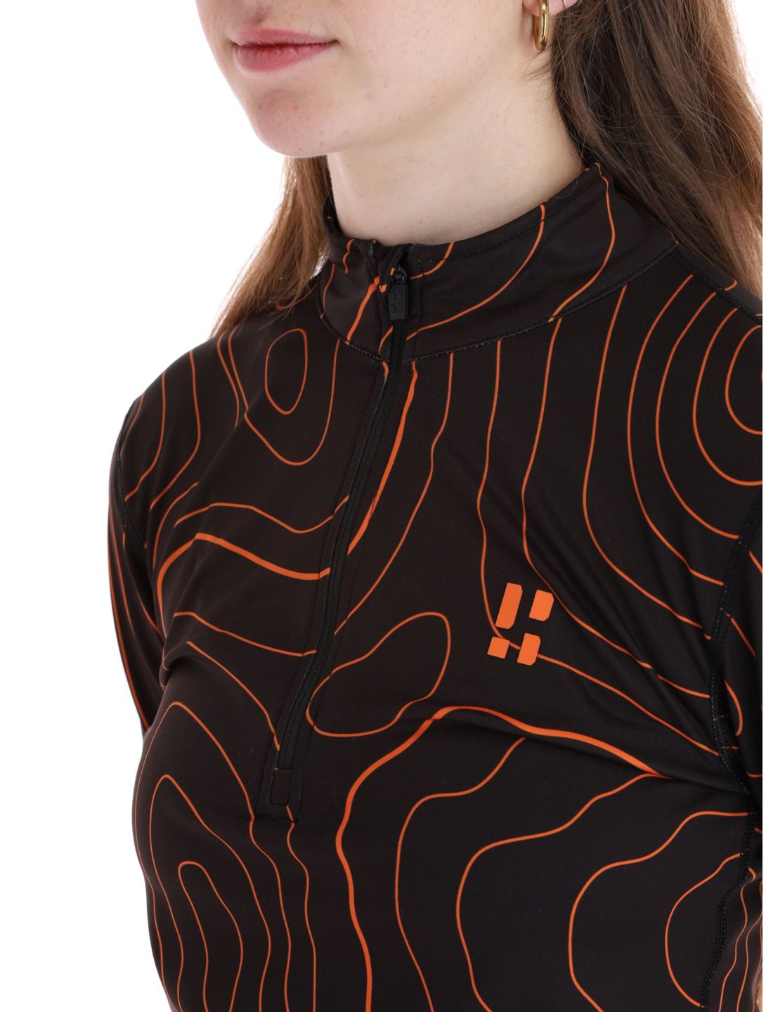 Poederbaas, Maps Pullover Damen Black Orange orange, schwarz 