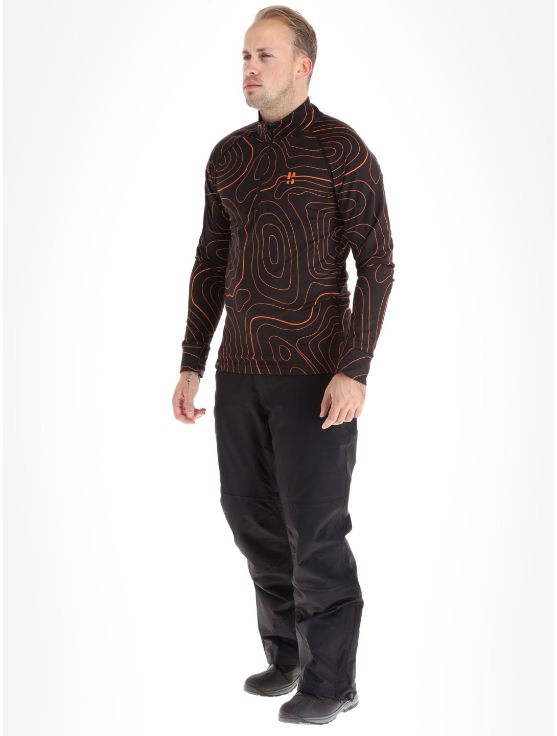 Poederbaas, Maps Pullover Herren Black Orange orange, schwarz 