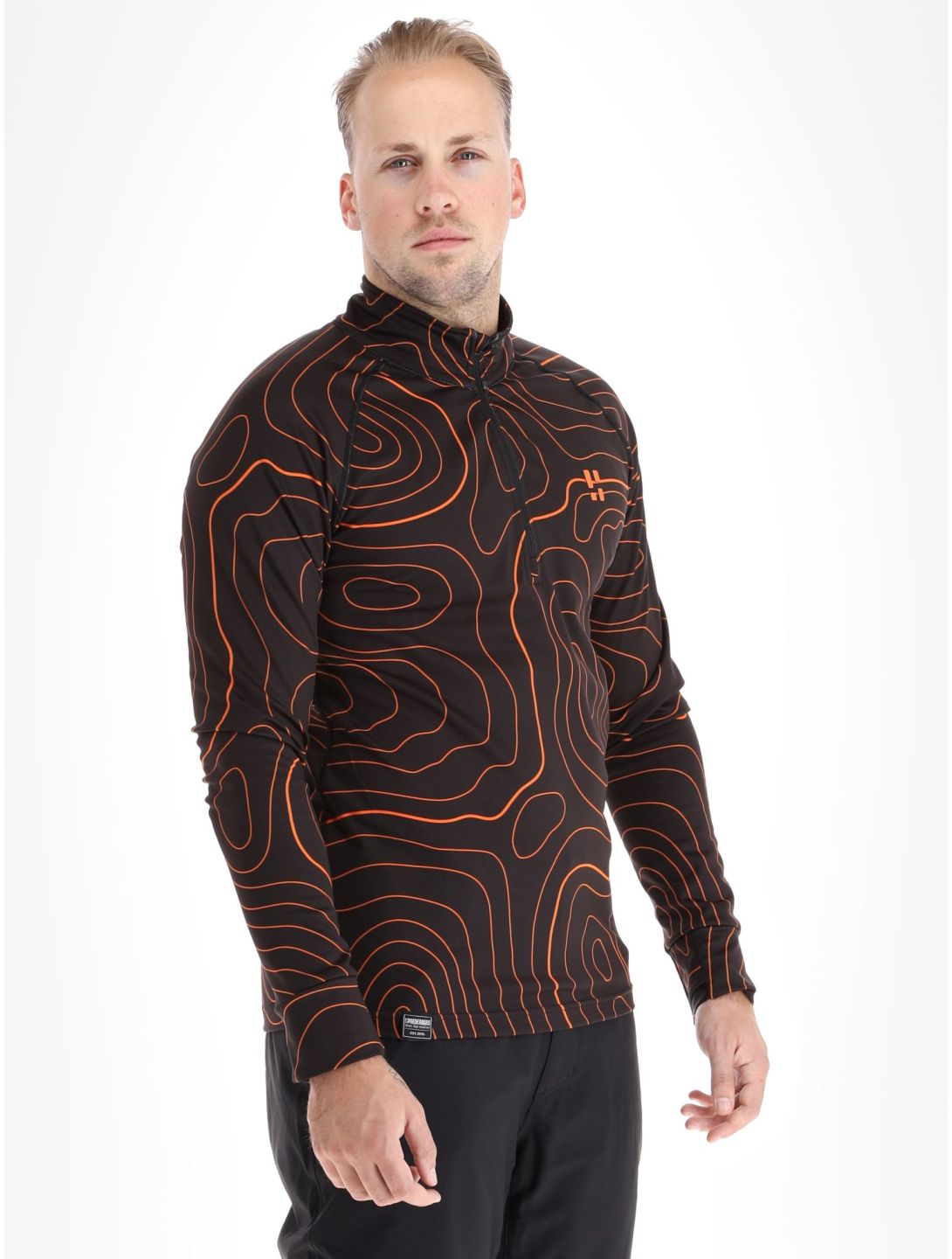 Poederbaas, Maps Pullover Herren Black Orange orange, schwarz 