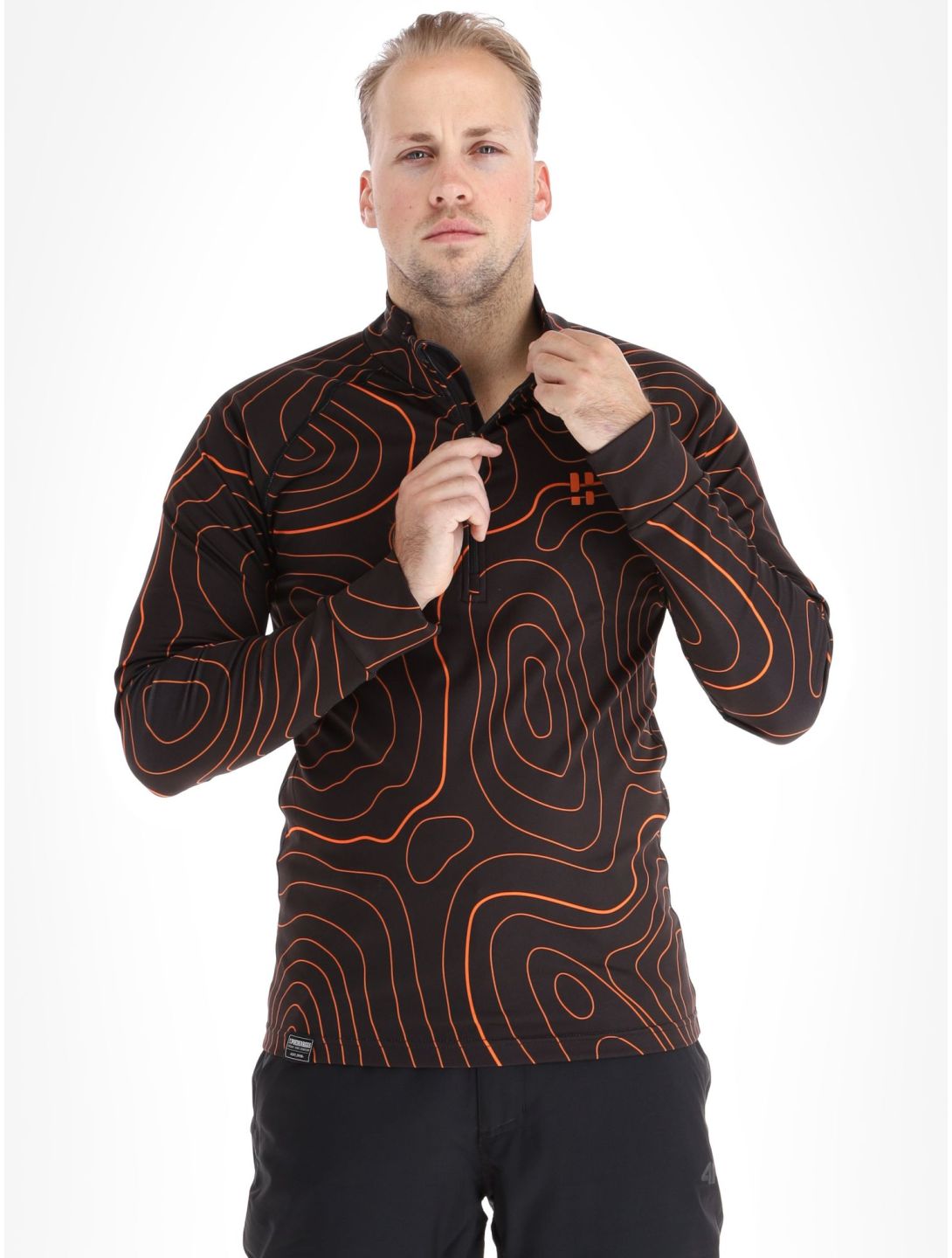 Poederbaas, Maps Pullover Herren Black Orange orange, schwarz 